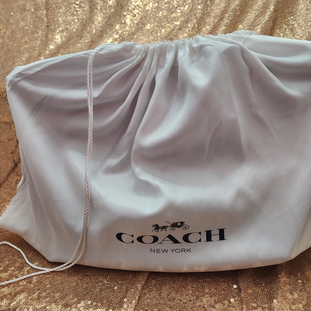Coach Purple Hologram Pebbled Leather Taylor Tote Bag - Picture 12 of 12